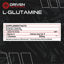 Load image into Gallery viewer, Driven® Glutamine™ - 100% Vegan Plant Based (100 Servings)
