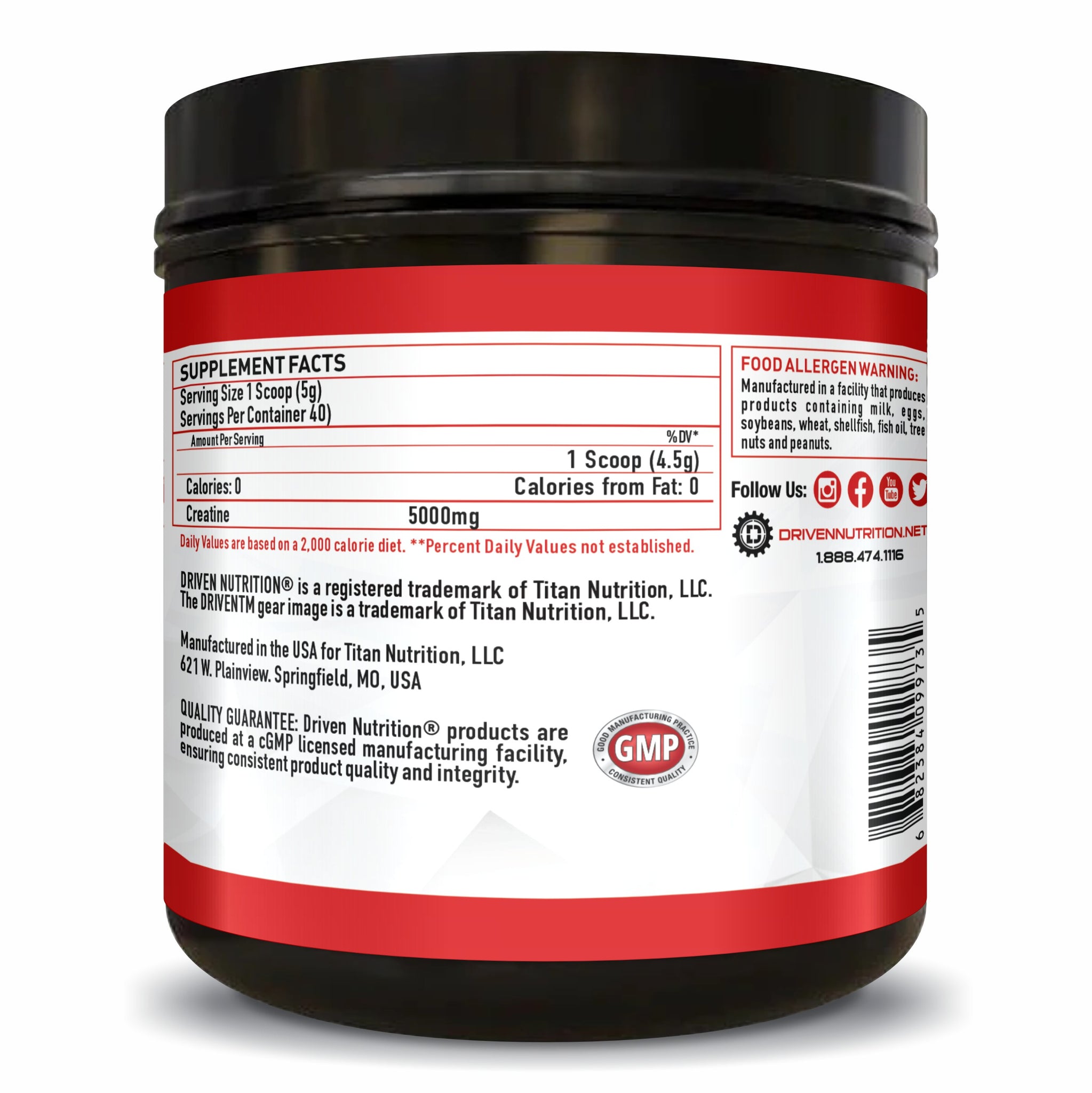 Micronized Creatine Monohydrate Powder 5000mg - Pure Creatine